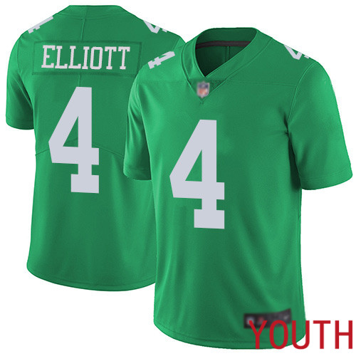 Youth Philadelphia Eagles #4 Jake Elliott Limited Green Rush Vapor Untouchable NFL Jersey Football->youth nfl jersey->Youth Jersey